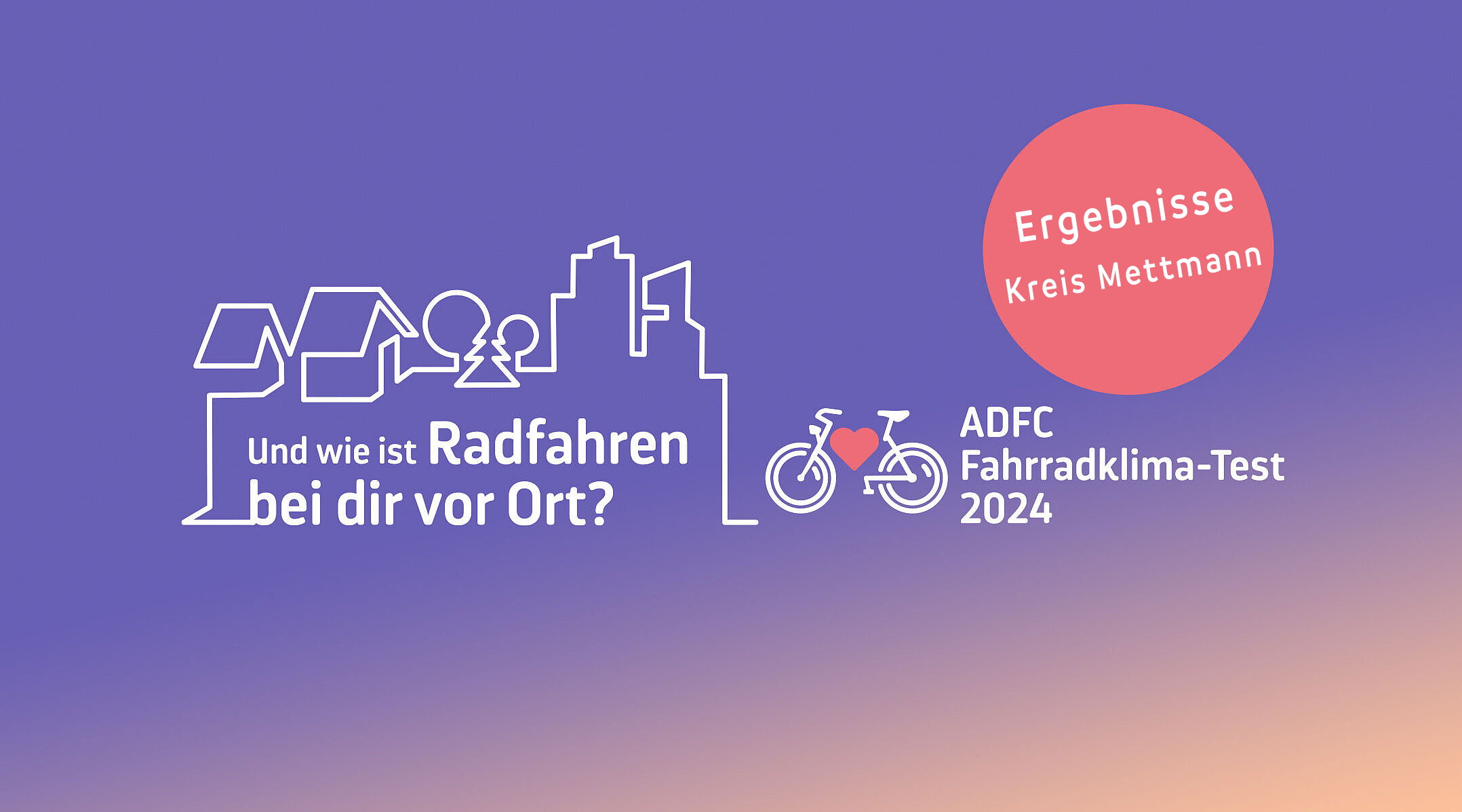 ADFC-Fahrradklimatest 2024 - Ergebnisse Kreis Mettmann