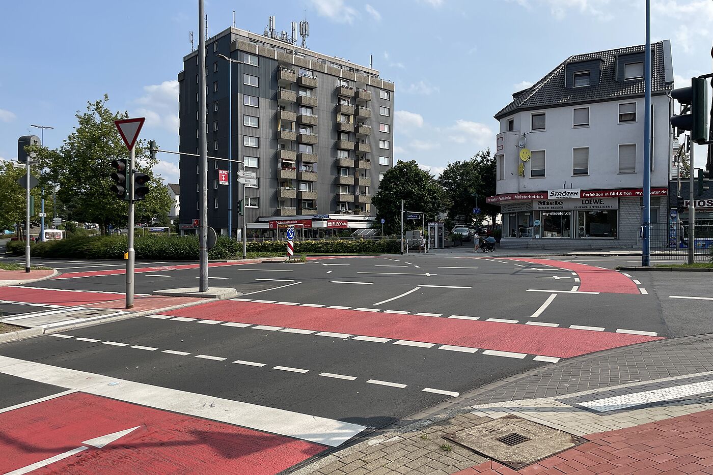 Kreuzung am Berg (Heiligenhauser Straße / Jahnstraße)