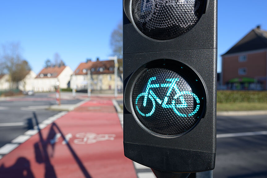 Fahrradampel grün Fahrradampel grün