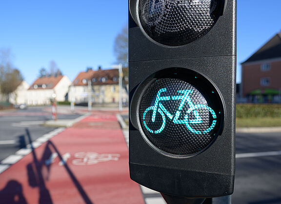 Fahrradampel grün