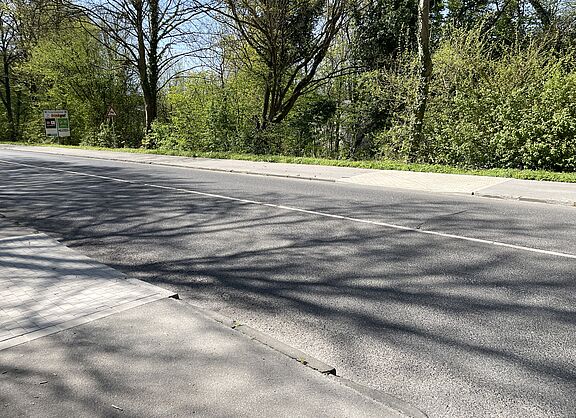 Absenkung Panoramaradweg Flandersbacher Straße