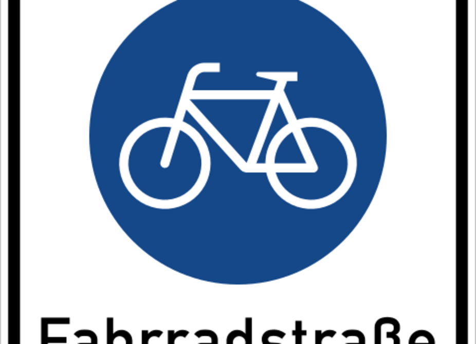 Zeichen 244.1 Beginn einer Fahrradstraße Verkehrszeichen 244.1: Beginn einer Fahrradstraße
