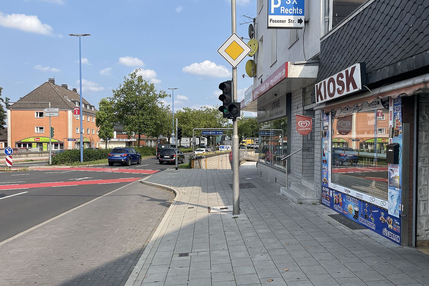 Kreuzung am Berg