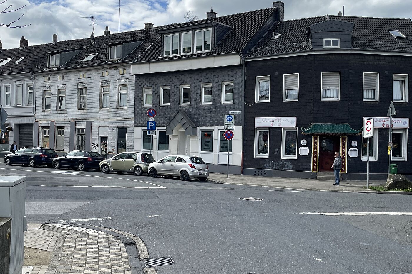 Fahrradstraße Mettmanner Straße Einfahrt Nord