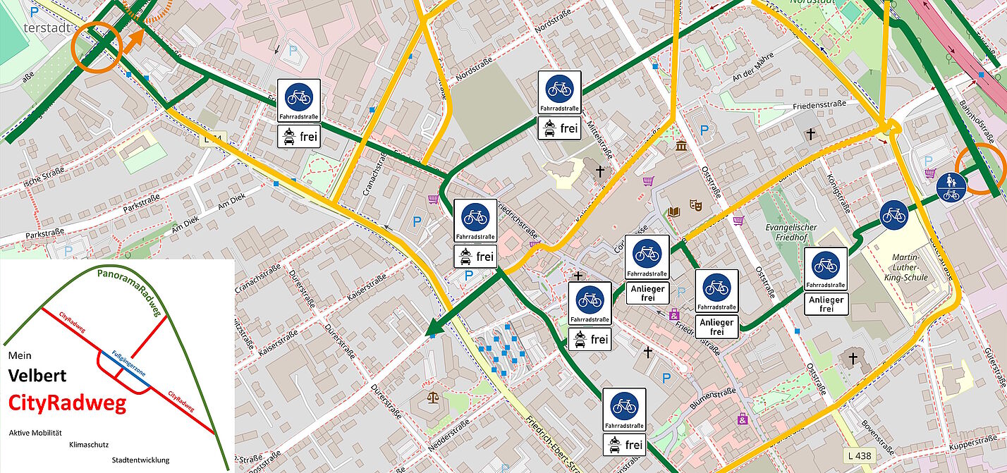 Radvekehrsnetz für die Velbert Innenstadt Radvekehrsnetz für die Velbert Innenstadt