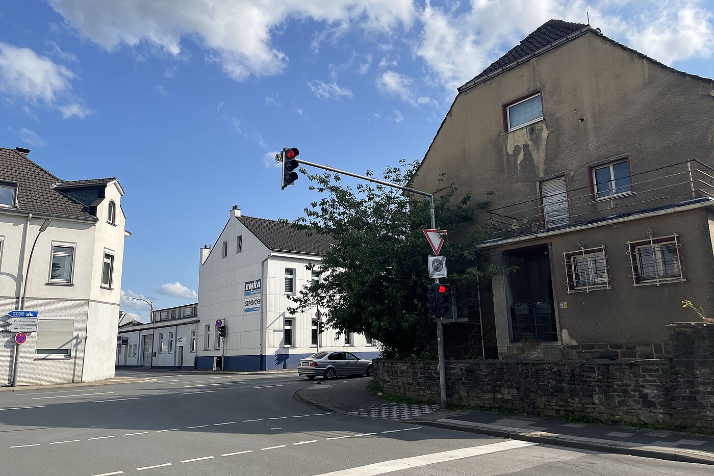 Fahrradstraße Güterstraße auf Langenberger Straße